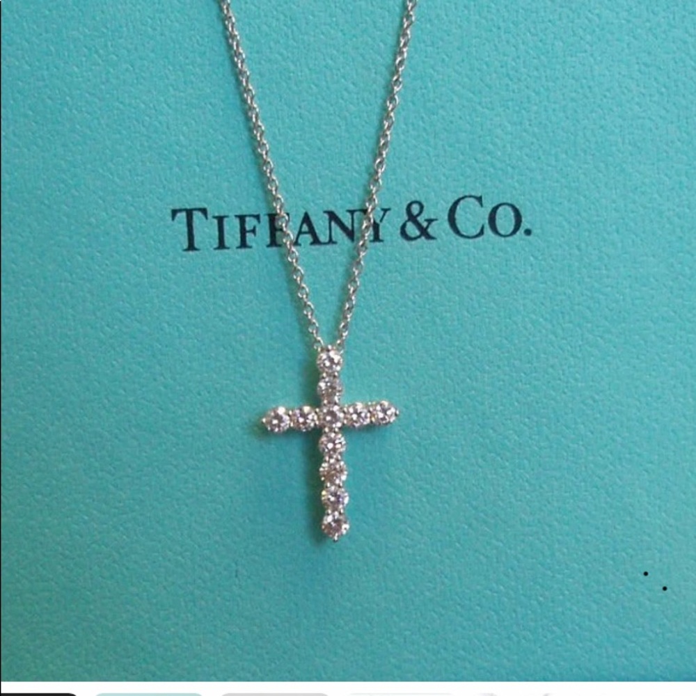 Tiffany Diamond Cross Necklace